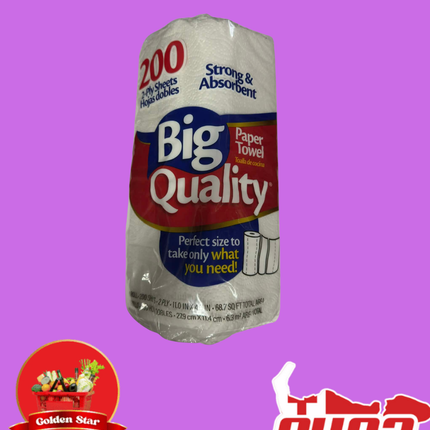 Big Quality Paper Towels - "PICK UP FROM GOLDEN STAR, VAINI TONGATAPU"