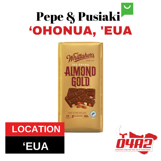 Pa Lole Whittakers Almond Gold - "PICK UP FROM PEPE & PUSIAKI, 'OHONUA, 'EUA"