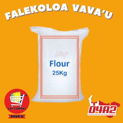 Flour 25Kg - "PICK UP FROM Z&F HANGA KI POUONO, NEIAFU VAVA'U"