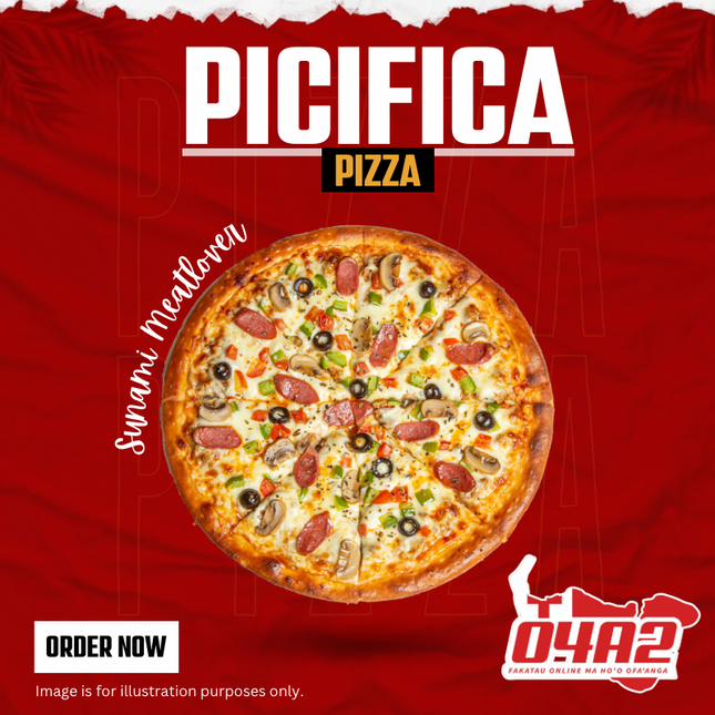 Sunami Meatlovers (Chicken Flavor) - "PICK UP FROM PICIFICA PIZZA AT LOTOHA’APAI VILLAGE”