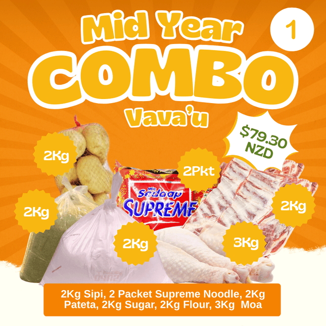 Vava’u Mid-Year Combo #1 - "PICK UP FROM Z&F HANGA KI POUONO, NEIAFU VAVA'U"
