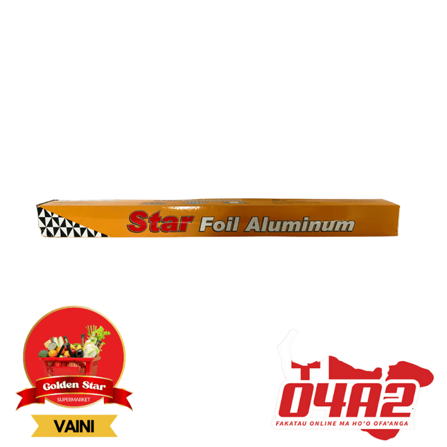 Star Foil Aluminium - "PICK UP FROM GOLDEN STAR, VAINI TONGATAPU"