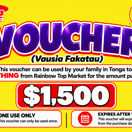 $1,500 Vausia Fakatau - “PICK UP FROM RAINBOW TOP MARKET, FANGA”