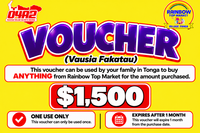 $1,500 Vausia Fakatau - “PICK UP FROM RAINBOW TOP MARKET, FANGA”