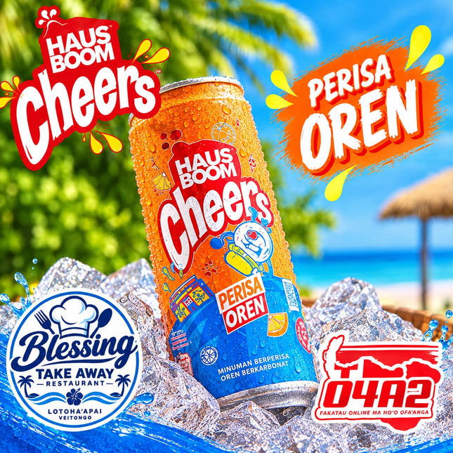 Cheers Drink - “PICK UP AT BLESSING TAKE AWAY, LOTOHA’APAI VEITONGI”