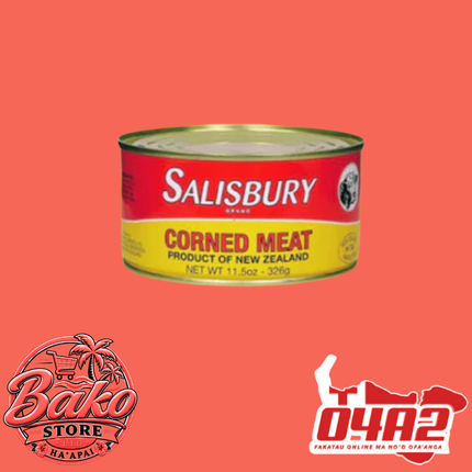 Salisbury Corned Meat 326g - “PICK UP AT BAKO STORE IN PANGAI OR HIHIFO HA’APAI BRANCHES”