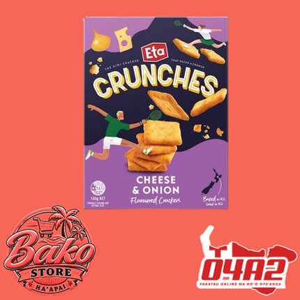 Eta Crunches Biscuit 160g - “PICK UP AT BAKO STORE IN PANGAI OR HIHIFO HA’APAI BRANCHES”