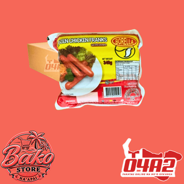 Puha Hotdog Chicken Franks - “PICK UP AT BAKO STORE IN PANGAI OR HIHIFO HA’APAI BRANCHES”