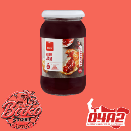 Pams Plum Jam 450g - “PICK UP AT BAKO STORE IN PANGAI OR HIHIFO HA’APAI BRANCHES”