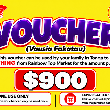 $900 Vausia Fakatau - “PICK UP FROM RAINBOW TOP MARKET, FANGA”
