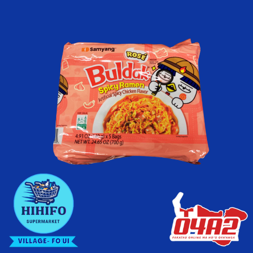 Rosè Buldak Spicy Ramen - “PICK UP FROM HIHIFO SUPERMARKET, FO’UI”