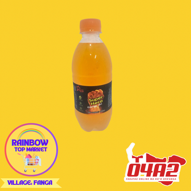 Supr Hero Bottle - "PICK UP FROM RAINBOW TOP MARKET IN FANGA"