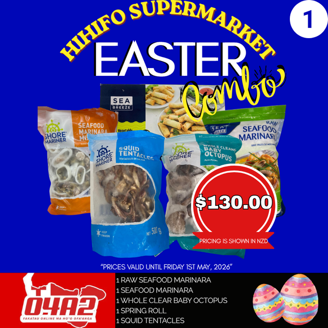 🐣Easter Combo #1 - “PICK UP FROM HIHIFO SUPERMARKET IN FO’UI”