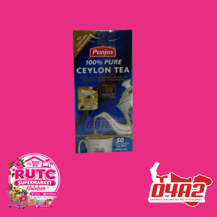 Punjas Ceylon Tea 100g - “PICK UP FROM RUTC SUPERMARKET, HALALEVA”