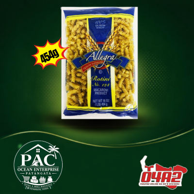 Allegra Rotini Pasta 454g - "PICK UP FROM PAC OCEAN ENTERPRISE STORE in PANTAGATA"
