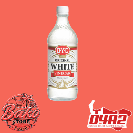 D.Y.C White Vinegar 750ml - “PICK UP AT BAKO STORE IN PANGAI OR HIHIFO HA’APAI BRANCHES”