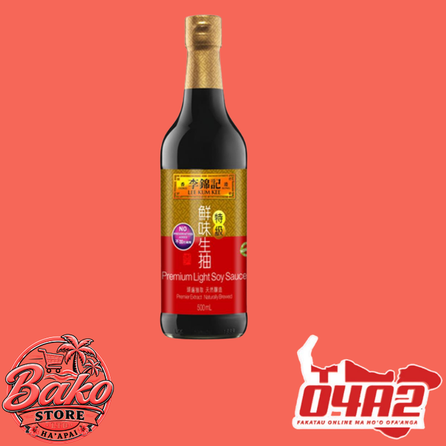 Light Soy Sauce 350ml - “PICK UP AT BAKO STORE IN PANGAI OR HIHIFO HA’APAI BRANCHES”