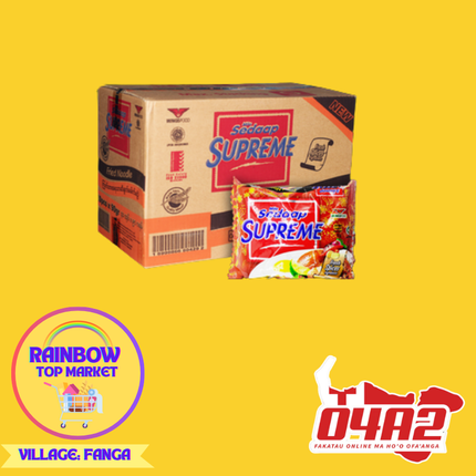 Box of Supreme Noodles - ”PICK UP FROM RAINBOW TOP MARKET, FANGA”