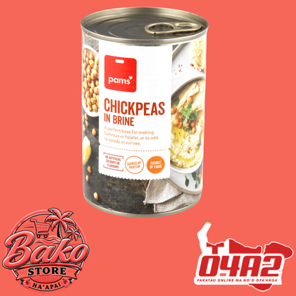 Pam's Chickpeas 400g - “PICK UP AT BAKO STORE IN PANGAI OR HIHIFO HA’APAI BRANCHES”