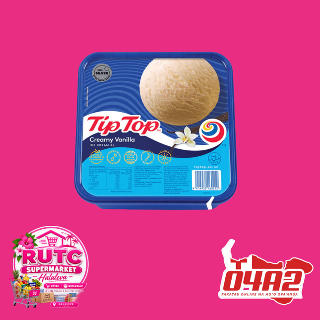Tip Top Ice Cream 2L - “PICK UP FROM RUTC SUPERMARKET, HALALEVA”