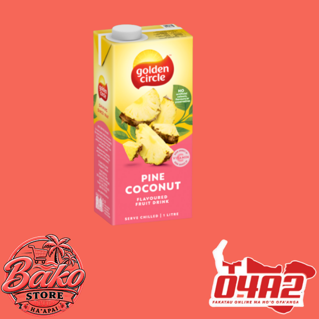 Golden Juice Pine Coconut 1L - “PICK UP AT BAKO STORE IN PANGAI OR HIHIFO HA’APAI BRANCHES”