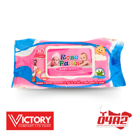 Rose Baby Wipes - "PICK UP FROM VICTORY SUPERMARKET & WHOLESALE, PAHU"