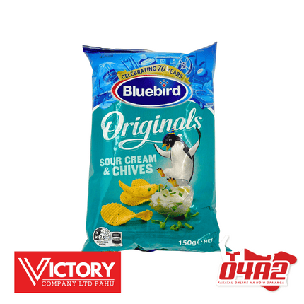 Bluebird Sour Cream and Chives 150g - "PICK UP FROM VICTORY SUPERMARKET & WHOLESALE, PAHU"