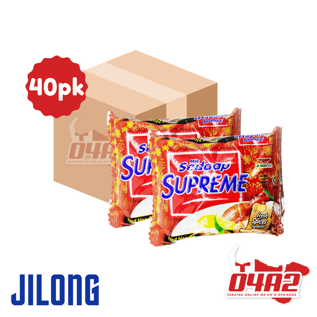 Supreme Packet Noodles - 40PACK x 90g Out of Stock - "PICK UP FROM JILONG WHOLESALE AT HA'AMOKO"