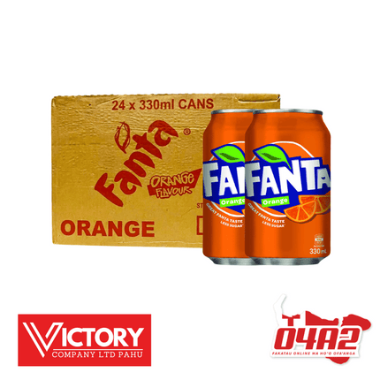 Carton of Fanta 24 x 330ml Cans - "PICK UP FROM VICTORY SUPERMARKET & WHOLESALE, PAHU"