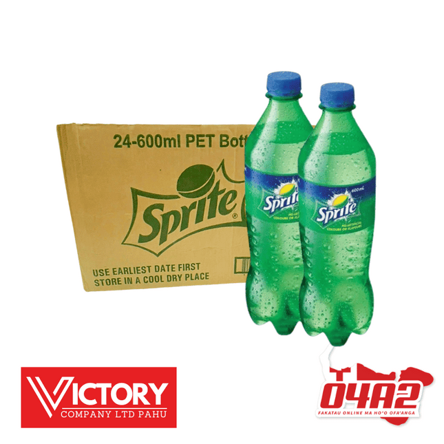 Carton of Sprite 24 x 600ml Bottles - "PICK UP FROM VICTORY SUPERMARKET & WHOLESALE, PAHU"