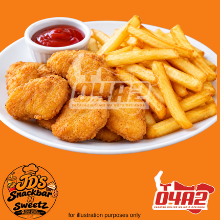Nuggets & Chips - “PICK UP FROM JD’s SNACKBAR N SWEETZ, VUNA WHARF HAHAKE BUS STATION”