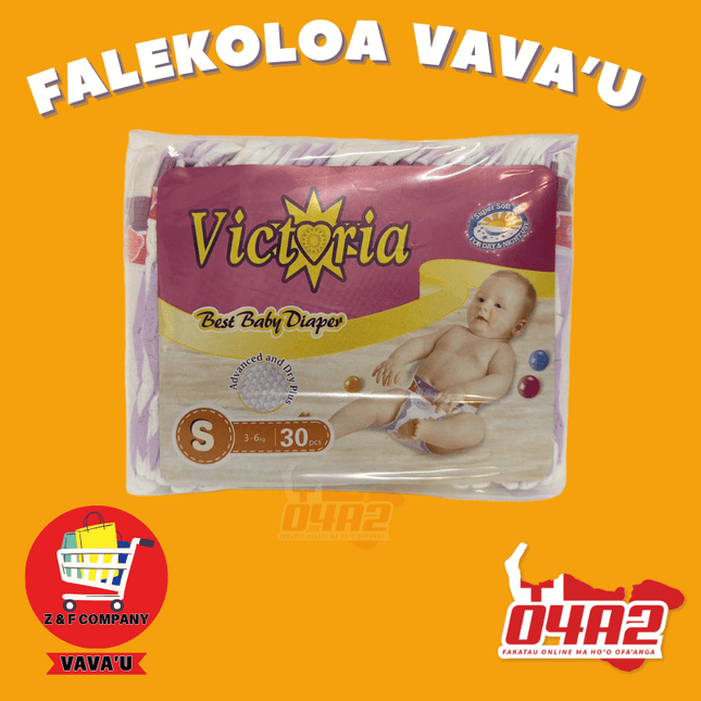 Victoria Best Baby Diapers Small  - "PICK UP FROM Z&F HANGA KI POUONO, NEIAFU VAVA'U"