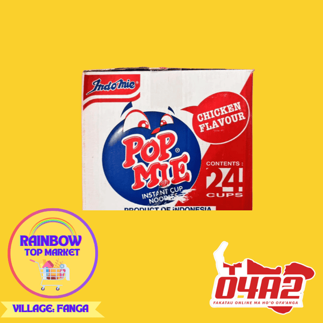 Box of Pop Mie Noodles - "PICK UP FROM RAINBOW TOP MARKET IN FANGA"