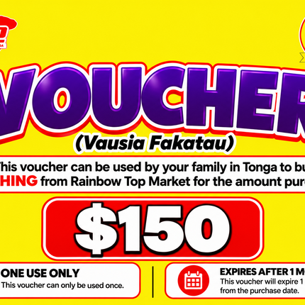 $150 Vausia Fakatau - “PICK UP FROM RAINBOW TOP MARKET, FANGA”
