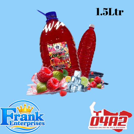 Raspberry Punch 1.5Ltr - “PICK UP FROM FRANK ENTERPRISE LTD, MA’UFANGA”