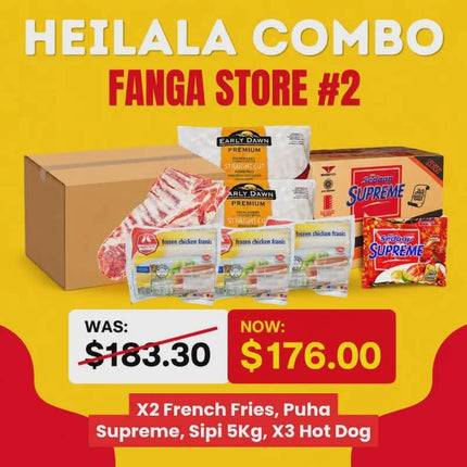 Heilala Combo 2 (2 x French Fries) (1 x Puha Supreme) (Sipi 5kg) - "Pick up from Rainbow Top Market, Fanga