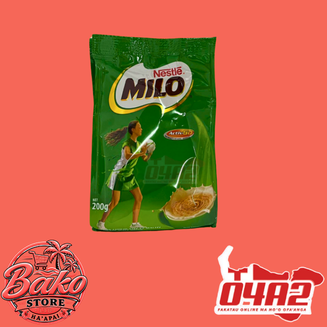 Milo 200g - “PICK UP AT BAKO STORE IN PANGAI OR HIHIFO HA’APAI BRANCHES”