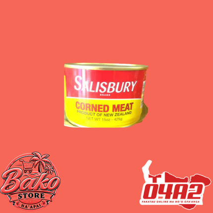 Salisbury Corned Meat 425g - “PICK UP AT BAKO STORE IN PANGAI OR HIHIFO HA’APAI BRANCHES”