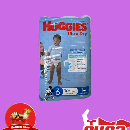 Huggies Diapers Size 6 - “PICK UP FROM GOLDEN STAR IN VAINI”