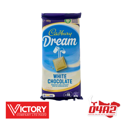 White chocolate 180g - "PICK UP FROM VICTORY SUPERMARKET & WHOLESALE, PAHU"