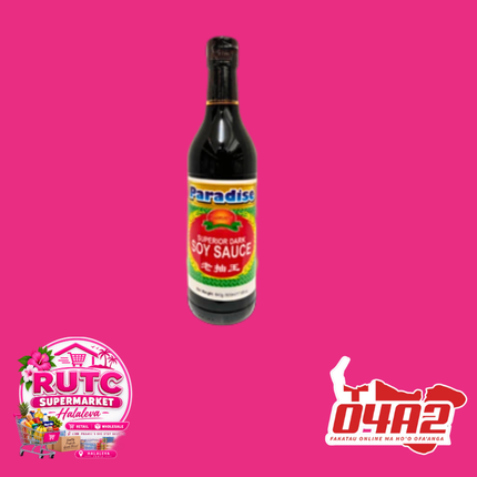 Paradise Soy Sauce 625ml - “PICK UP FROM RUTC SUPERMARKET, HALALEVA”