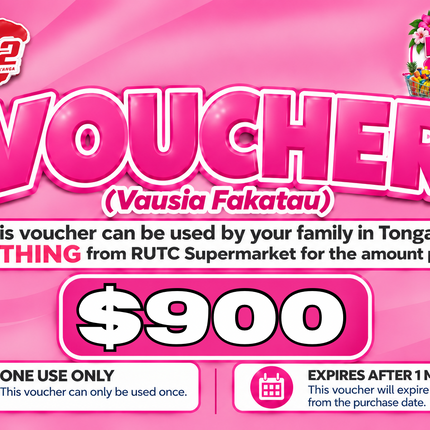 $900 Vausia Fakatau - "PICK UP FROM RUTC SUPERMARKET, HALALEVA"