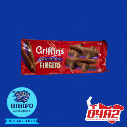 Griffins Chocolate Fingers 180g - PICK UP FROM HIHIFO SUPERMARKET, FO'UI"