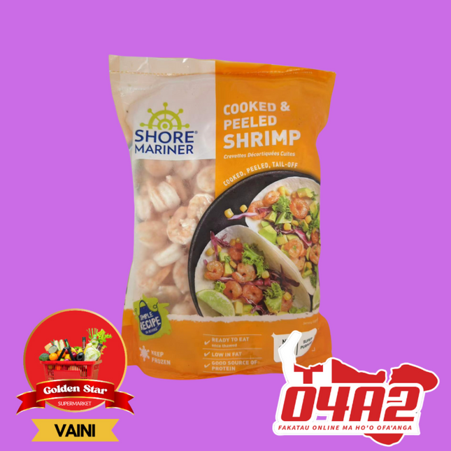 Cooked & Peeled Shrimp - "PICK UP FROM GOLDEN STAR, VAINI TONGATAPU"