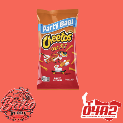 Cheetos 210g - “PICK UP AT BAKO STORE IN PANGAI OR HIHIFO HA’APAI BRANCHES”