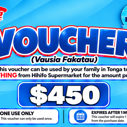 $450 Vausia Fakatau - “PICK UP FROM HIHIFO SUPERMARKET, FO’UI”