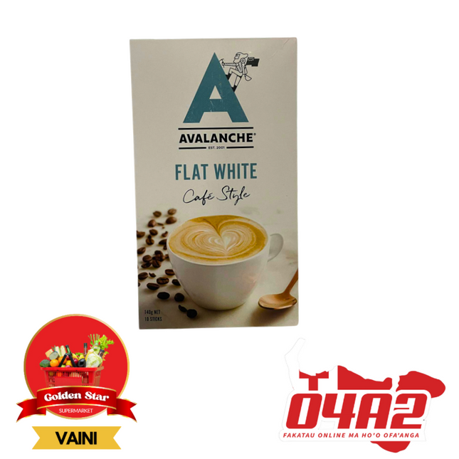 AVALANCHE FLAT WHITE  200g  - "PICK UP FROM GOLDEN STAR, VAINI TONGATAPU"