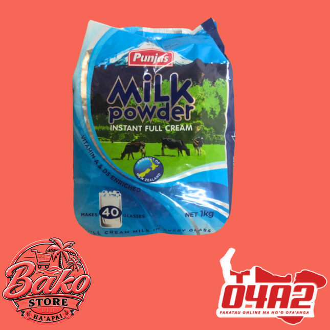 Punjas Milk Powder 450g - “PICK UP AT BAKO STORE IN PANGAI OR HIHIFO HA’APAI BRANCHES”