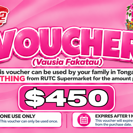 $450 Vausia Fakatau - "PICK UP FROM RUTC SUPERMARKET, HALALEVA"