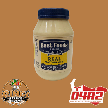 Best Food Mayonnaise 887ml - “PICK UP FROM PINGI STORE, HA’APAI”